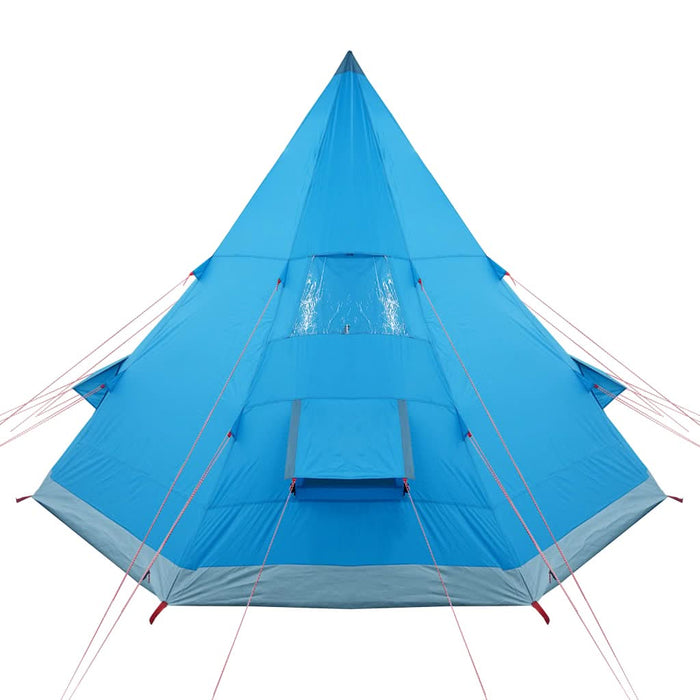 Cort de camping tipi pentru 4 persoane, albastru, impermeabil - WALTI WALTI