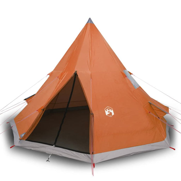 Cort de camping tipi pentru 4 persoane, portocaliu, impermeabil - WALTI WALTI