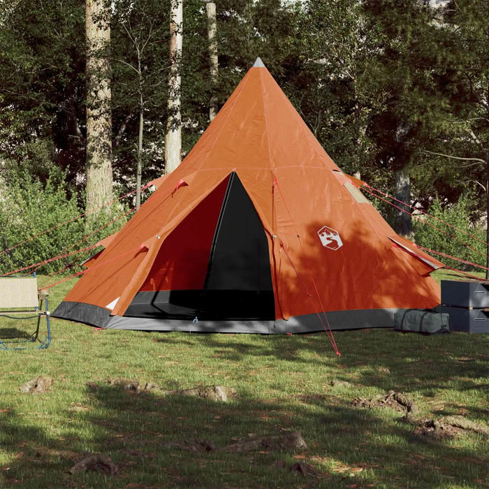 Cort de camping tipi pentru 4 persoane, portocaliu, impermeabil - WALTI WALTI