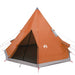 Cort de camping tipi pentru 4 persoane, portocaliu, impermeabil - WALTI WALTI