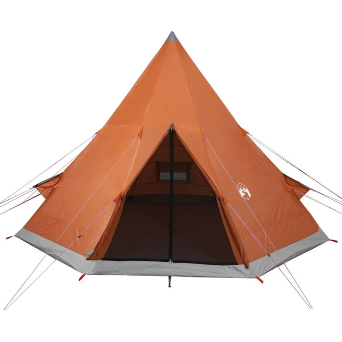Cort de camping tipi pentru 4 persoane, portocaliu, impermeabil - WALTI WALTI
