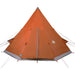 Cort de camping tipi pentru 4 persoane, portocaliu, impermeabil - WALTI WALTI