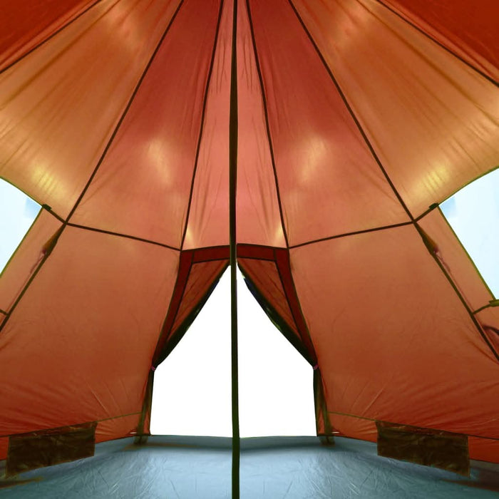 Cort de camping tipi pentru 4 persoane, portocaliu, impermeabil - WALTI WALTI