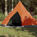 Cort de camping tipi pentru 4 persoane, portocaliu, impermeabil - WALTI WALTI