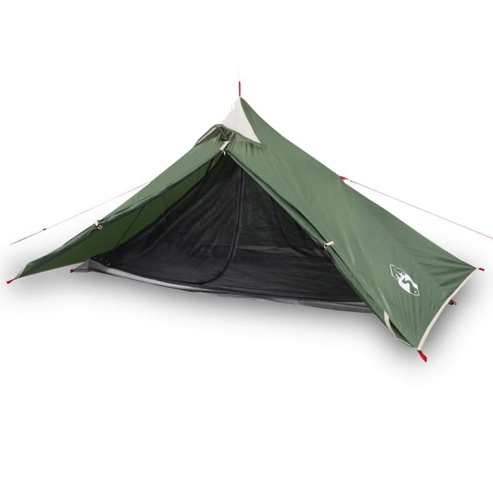 Cort de camping tipi pentru 1 persoană, verde, impermeabil - WALTI WALTI