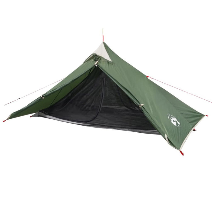 Cort de camping tipi pentru 1 persoană, verde, impermeabil - WALTI WALTI