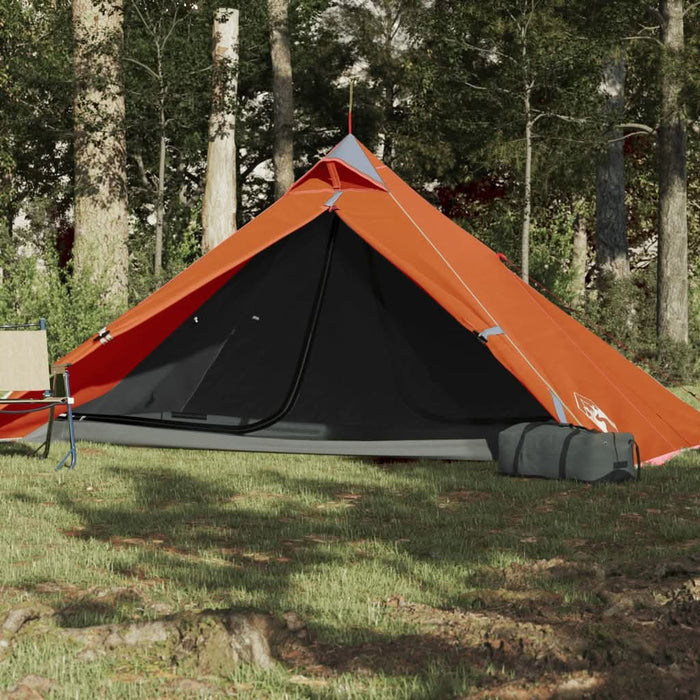 Cort de camping tipi pentru 1 persoană, portocaliu, impermeabil - WALTI WALTI