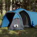 Cort de camping tunel pentru 2 persoane, albastru, impermeabil - WALTI WALTI