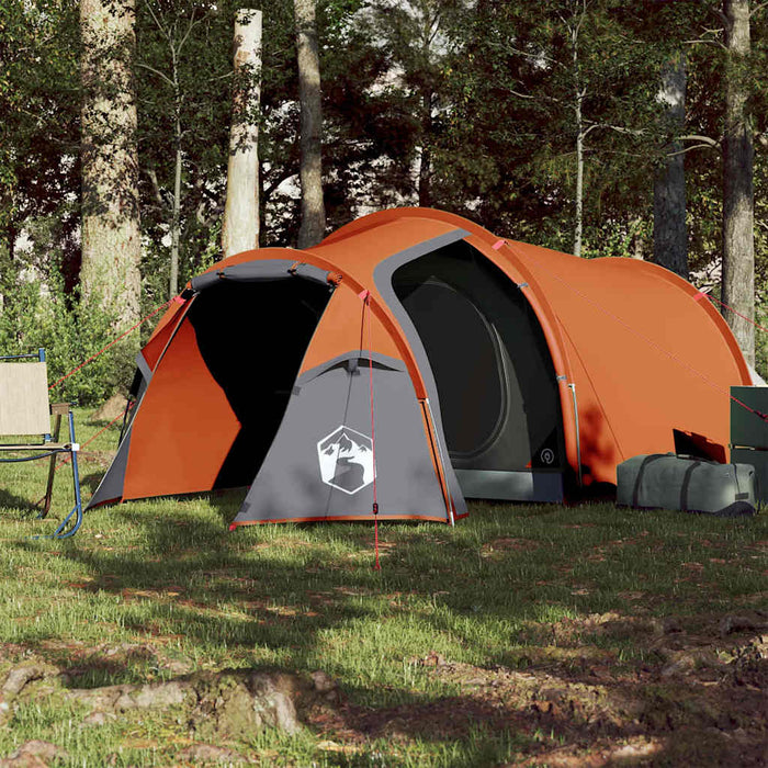 Cort de camping tunel 2 persoane, portocaliu, impermeabil - WALTI WALTI