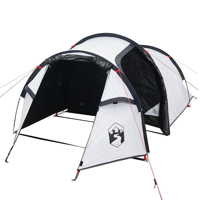 Cort camping tunel 2 persoane, alb, țesătură opacă, impermeabil - WALTI WALTI