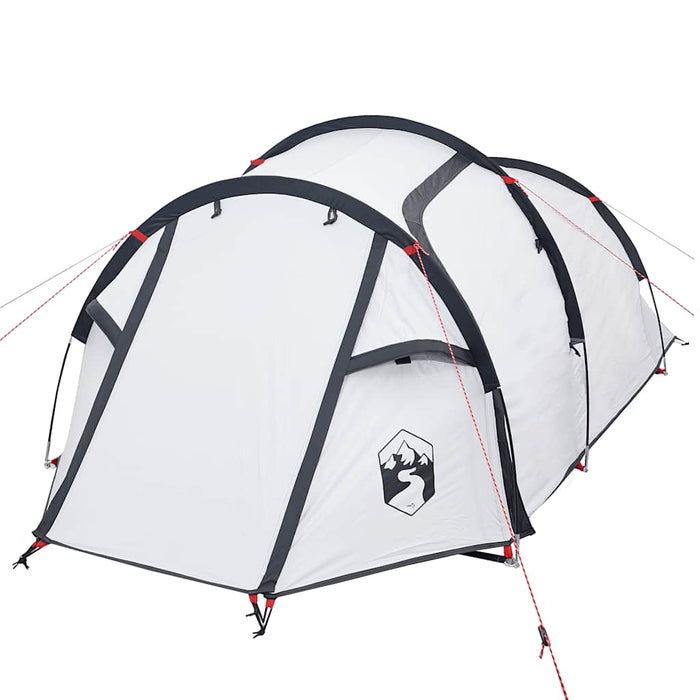 Cort camping tunel 2 persoane, alb, țesătură opacă, impermeabil - WALTI WALTI