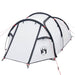 Cort camping tunel 2 persoane, alb, țesătură opacă, impermeabil - WALTI WALTI