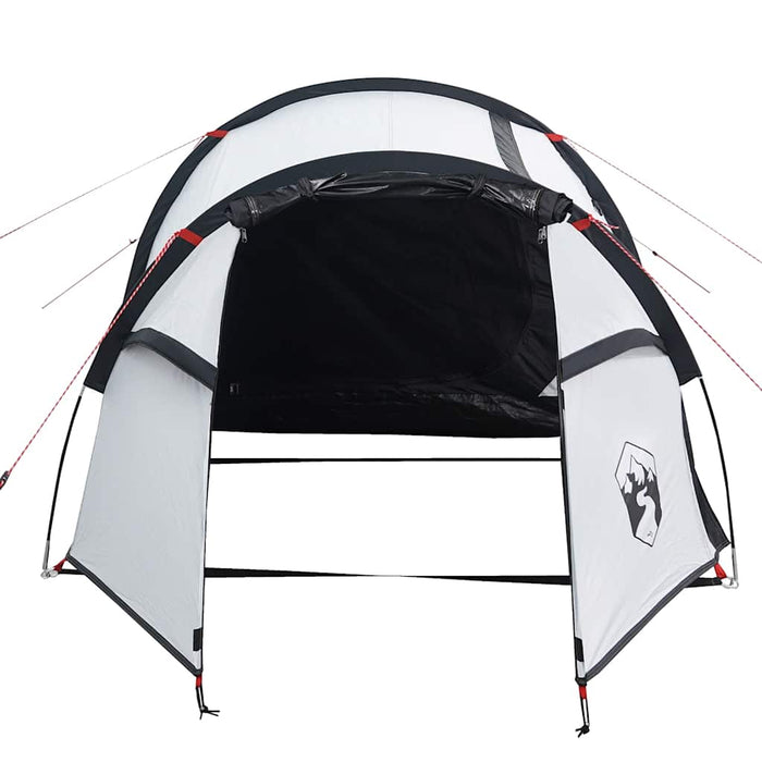 Cort camping tunel 2 persoane, alb, țesătură opacă, impermeabil - WALTI WALTI