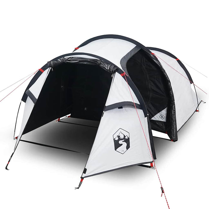 Cort camping tunel 3 persoane, alb, țesătură opacă, impermeabil - WALTI WALTI