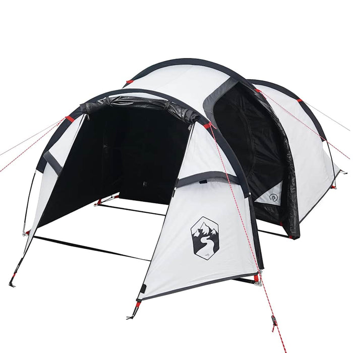 Cort camping tunel 3 persoane, alb, țesătură opacă, impermeabil - WALTI WALTI