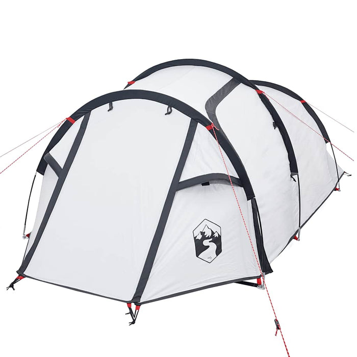 Cort camping tunel 3 persoane, alb, țesătură opacă, impermeabil - WALTI WALTI
