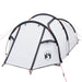 Cort camping tunel 3 persoane, alb, țesătură opacă, impermeabil - WALTI WALTI
