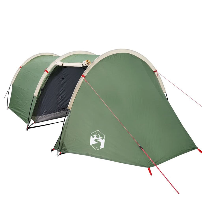 Cort de camping tunel pentru 4 persoane, verde, impermeabil - WALTI WALTI