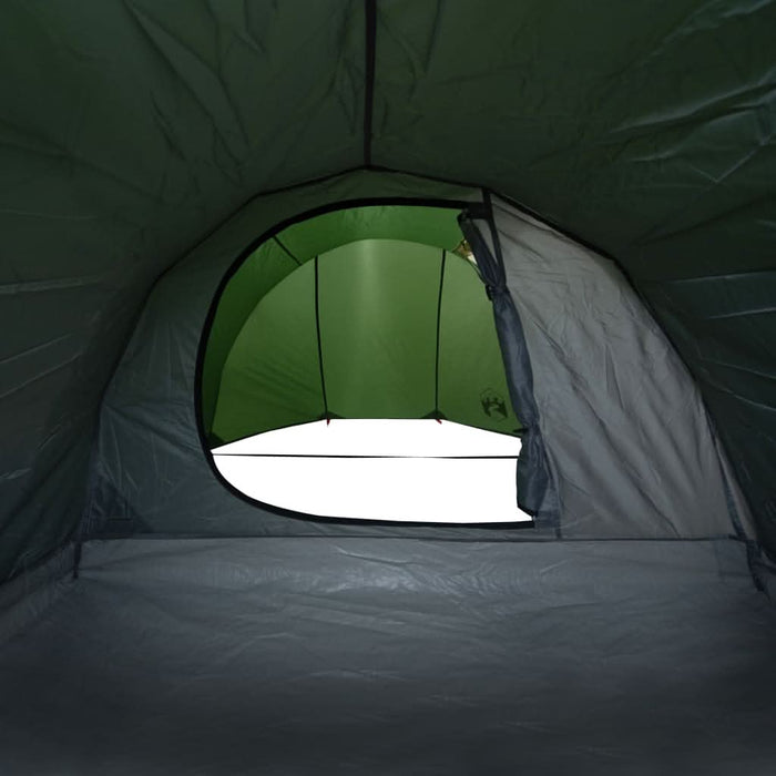 Cort de camping tunel pentru 4 persoane, verde, impermeabil - WALTI WALTI