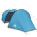 Cort de camping tunel pentru 4 persoane, albastru, impermeabil - WALTI WALTI