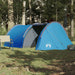 Cort de camping tunel pentru 4 persoane, albastru, impermeabil - WALTI WALTI