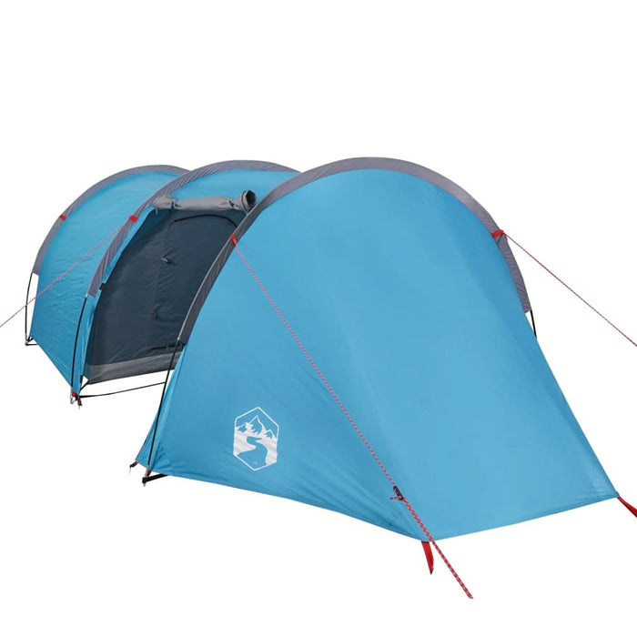 Cort de camping tunel pentru 4 persoane, albastru, impermeabil - WALTI WALTI