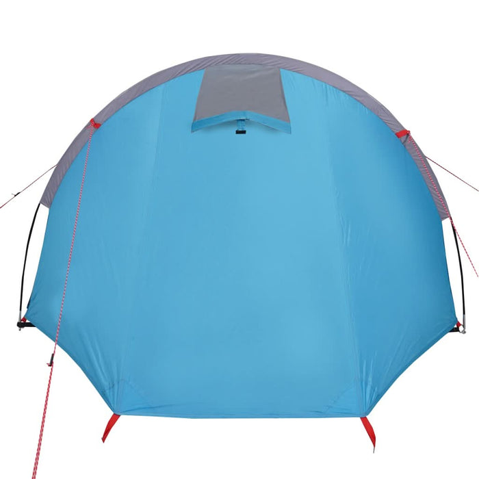 Cort de camping tunel pentru 4 persoane, albastru, impermeabil - WALTI WALTI