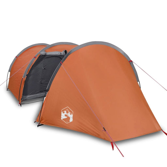 Cort de camping tunel 4 persoane, portocaliu, impermeabil - WALTI WALTI