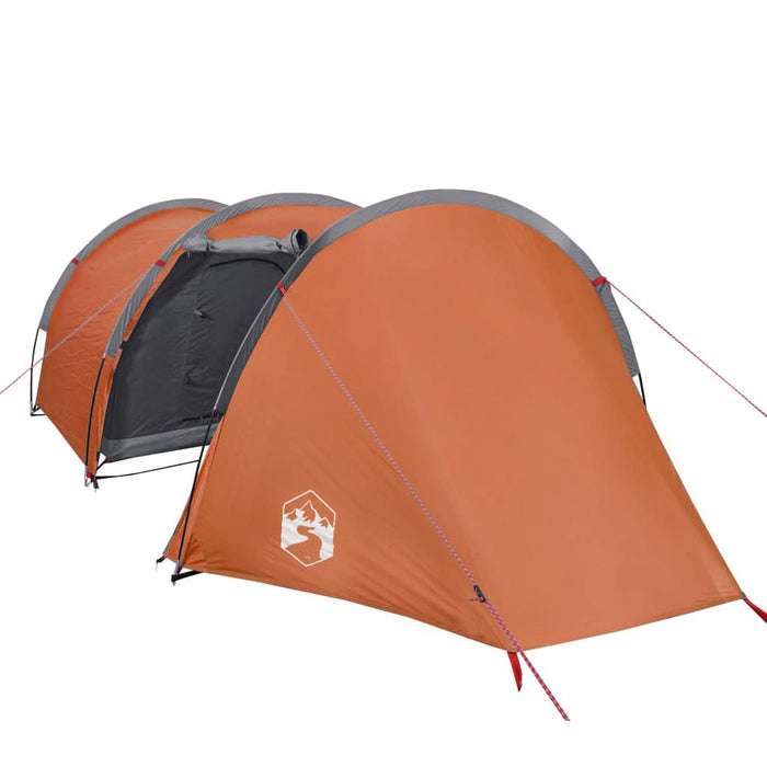 Cort de camping tunel 4 persoane, portocaliu, impermeabil - WALTI WALTI