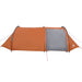 Cort de camping tunel 4 persoane, portocaliu, impermeabil - WALTI WALTI