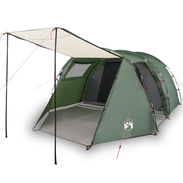Cort de camping tunel pentru 4 persoane, verde, impermeabil - WALTI WALTI