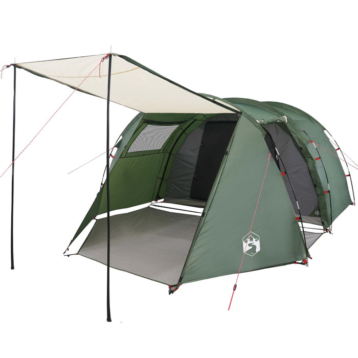 Cort de camping tunel pentru 4 persoane, verde, impermeabil - WALTI WALTI