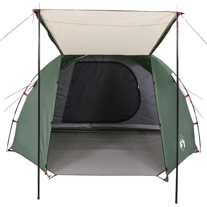 Cort de camping tunel pentru 4 persoane, verde, impermeabil - WALTI WALTI