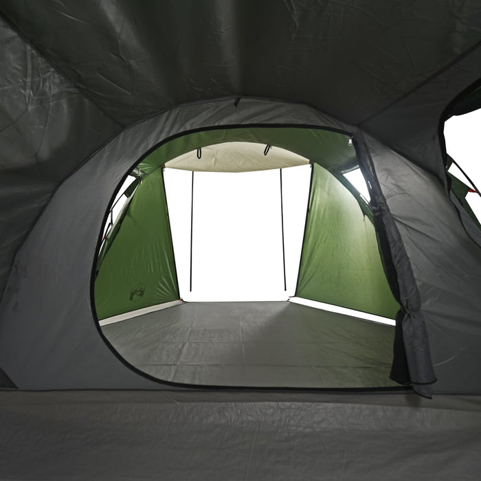 Cort de camping tunel pentru 4 persoane, verde, impermeabil - WALTI WALTI