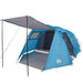 Cort de camping tunel pentru 4 persoane, albastru, impermeabil - WALTI WALTI