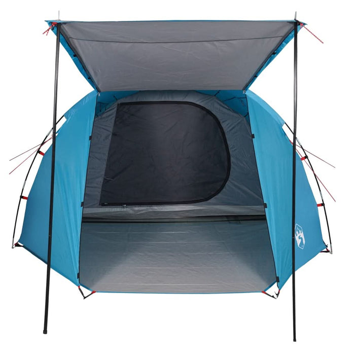 Cort de camping tunel pentru 4 persoane, albastru, impermeabil - WALTI WALTI