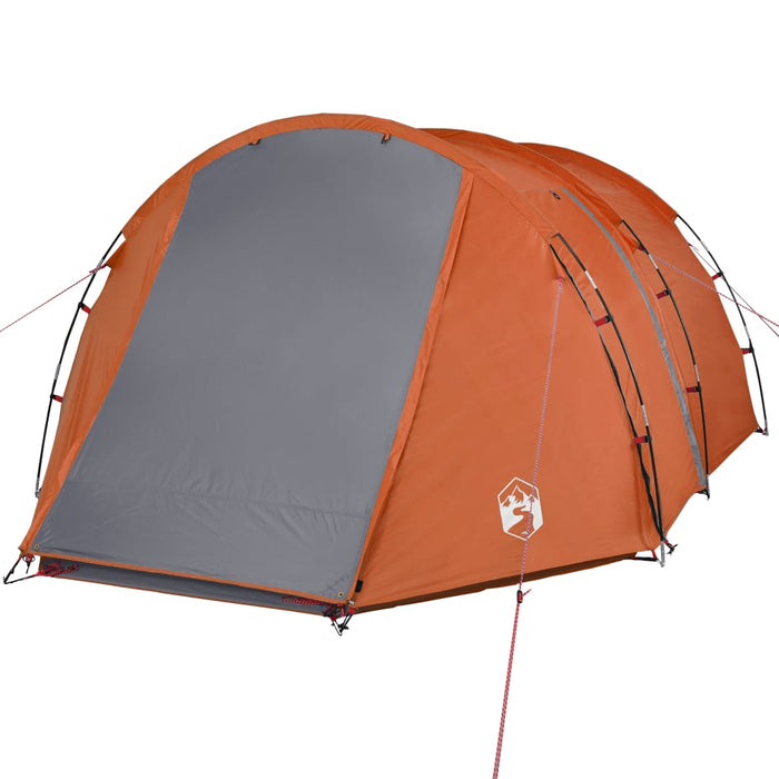 Cort de camping tunel 4 persoane, gri/portocaliu, impermeabil - WALTI WALTI