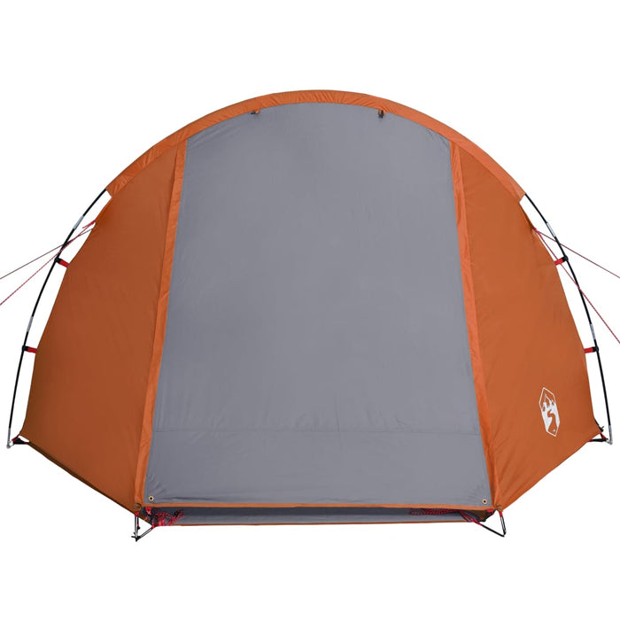 Cort de camping tunel 4 persoane, gri/portocaliu, impermeabil - WALTI WALTI
