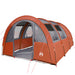 Cort de camping tunel 4 persoane, gri/portocaliu, impermeabil - WALTI WALTI