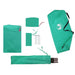 Cort de plajă, verde marin, 274x178x170/148 cm, poliester 185T - WALTI WALTI