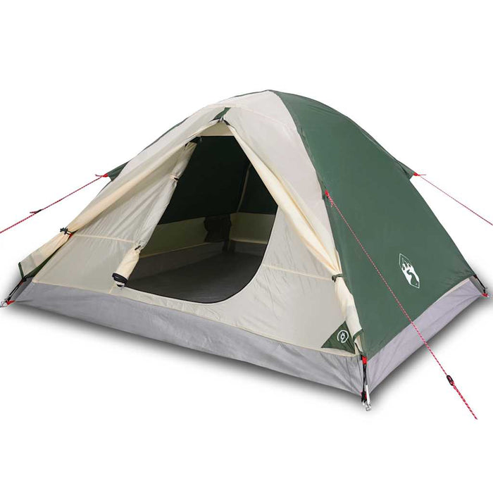 Cort de camping cupolă pentru 3 persoane, verde, impermeabil - WALTI WALTI