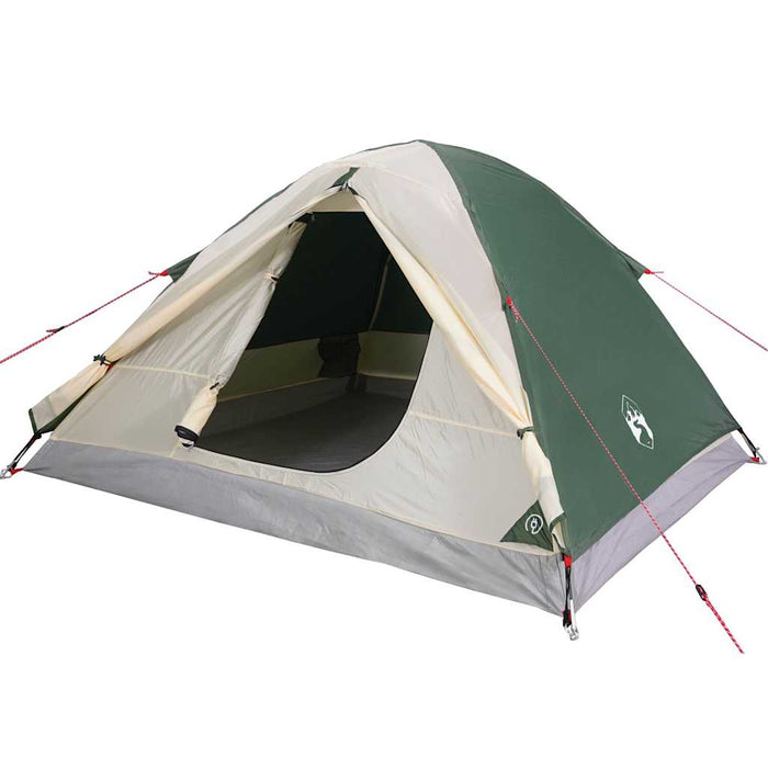 Cort de camping cupolă pentru 3 persoane, verde, impermeabil - WALTI WALTI