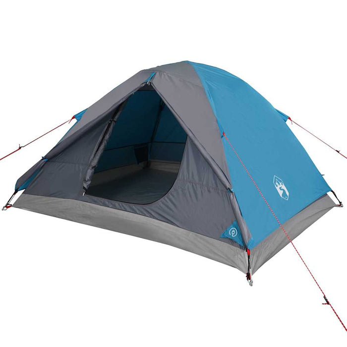 Cort de camping cupolă pentru 3 persoane, albastru, impermeabil - WALTI WALTI