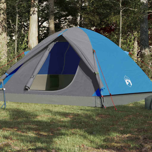 Cort de camping cupolă pentru 3 persoane, albastru, impermeabil - WALTI WALTI
