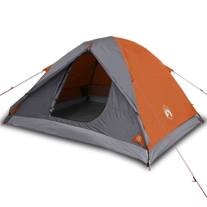 Cort de camping cupolă 3 persoane, portocaliu, impermeabil - WALTI WALTI