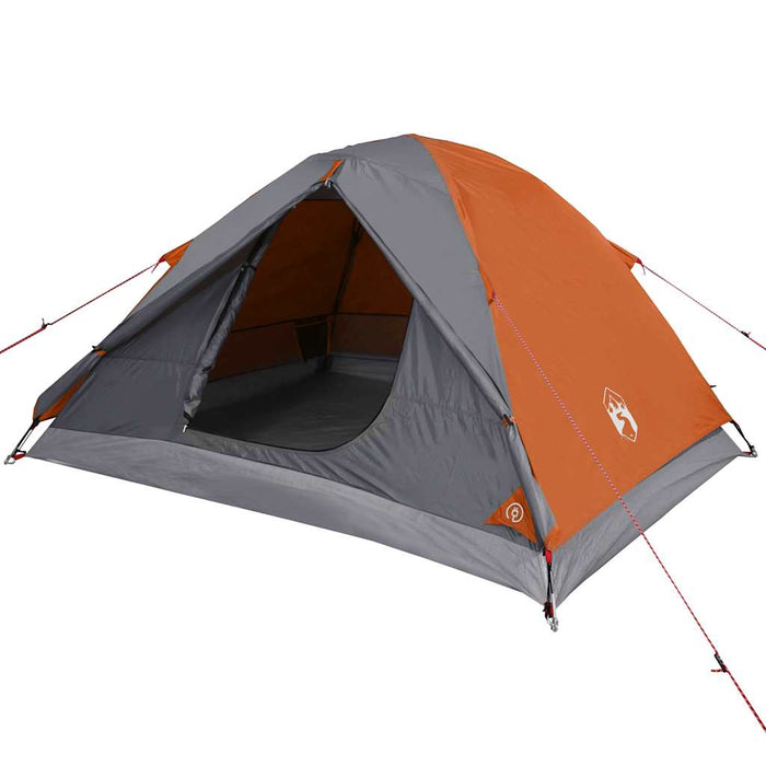 Cort de camping cupolă 3 persoane, portocaliu, impermeabil - WALTI WALTI