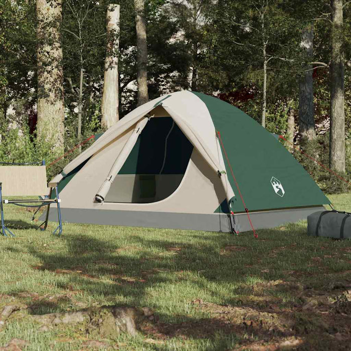Cort de camping cupolă 6 persoane, verde, impermeabil - WALTI WALTI