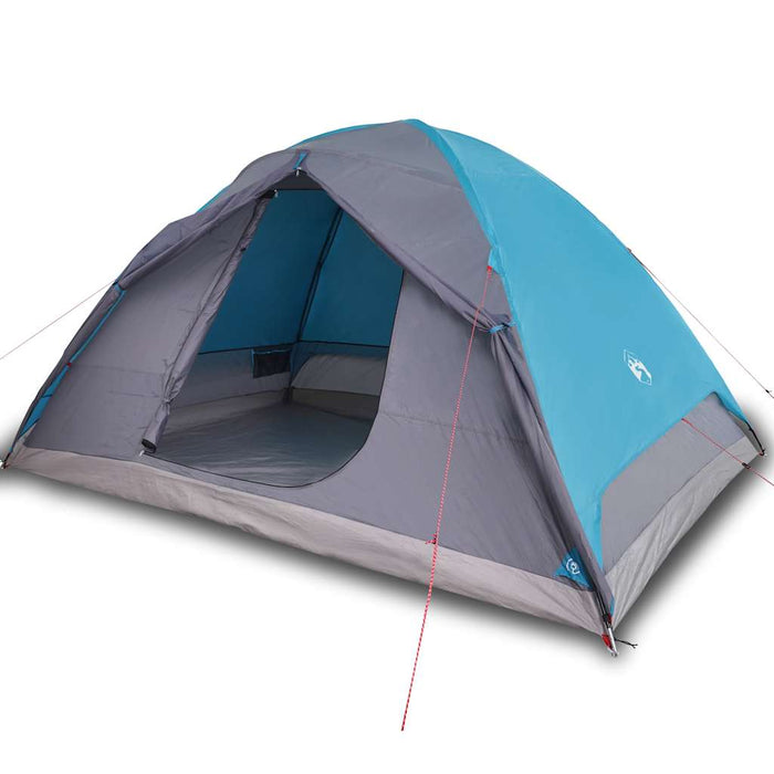 Cort de camping cupolă pentru 6 persoane, albastru, impermeabil - WALTI WALTI