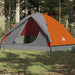 Cort de camping cupolă 6 persoane, portocaliu, impermeabil - WALTI WALTI