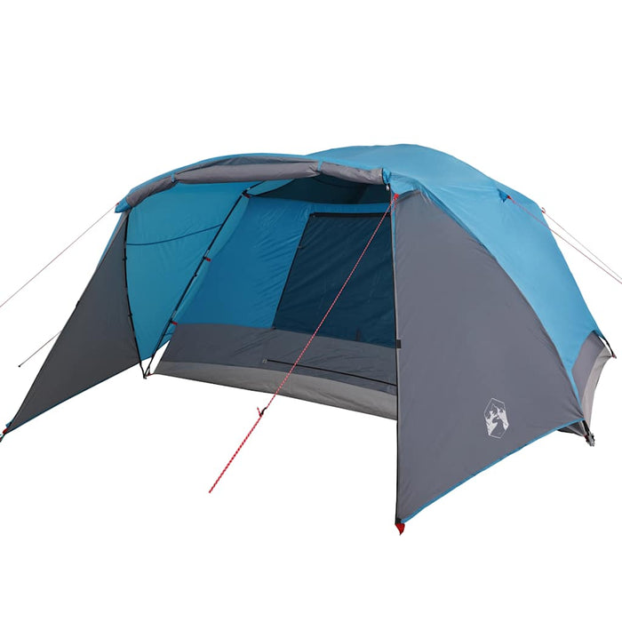 Cort de camping cu verandă 4 persoane, albastru, impermeabil - WALTI WALTI